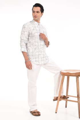 Pathani Kurta For Men-M / Grey