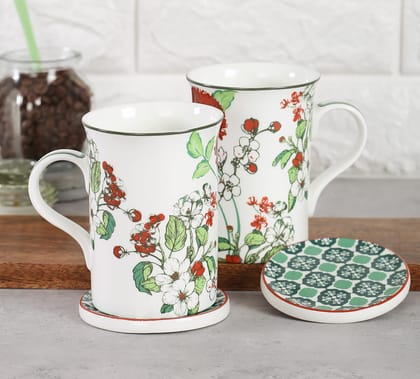 India Circus Glaring Garth Coffee Mugs And Coasters Set Of 2 India Circus Glaring Garth Coffee Mugs And Coasters Set Of 2