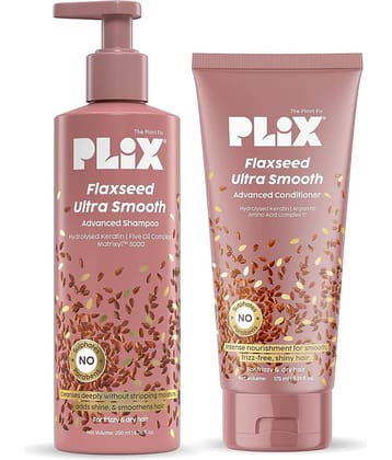 The Plant Fix Plix Flaxseed Ultrasmooth Advanced Shampoo & Conditioner Combo  (2 Items in the set)