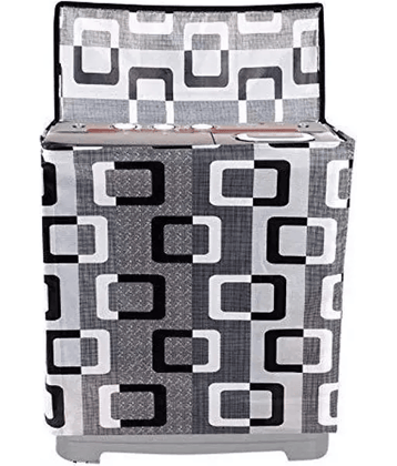 ENTICE Semi-Automatic Washing Machine Cover Compatiable For 8 kg - Gray