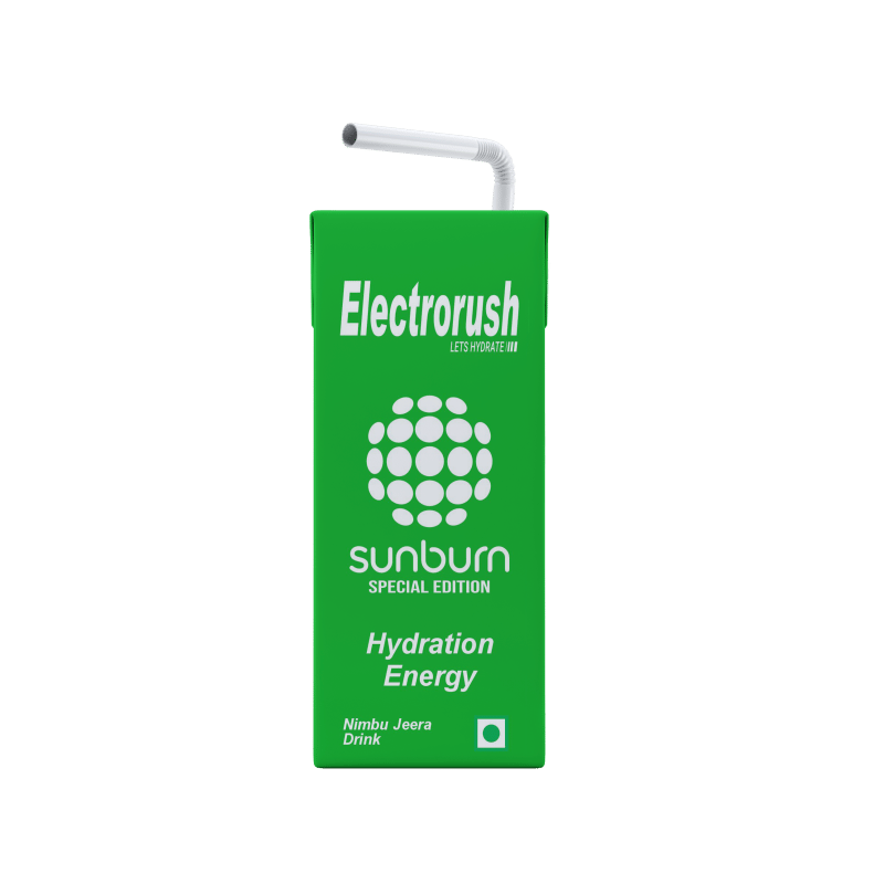 Electrorush x Sunburn Nimbu Jeera Hydration Energy Drink | 200ml Ready to Drink