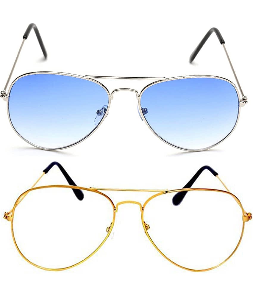 Kanny Devis - Gold Pilot Sunglasses ( Pack of 2 )