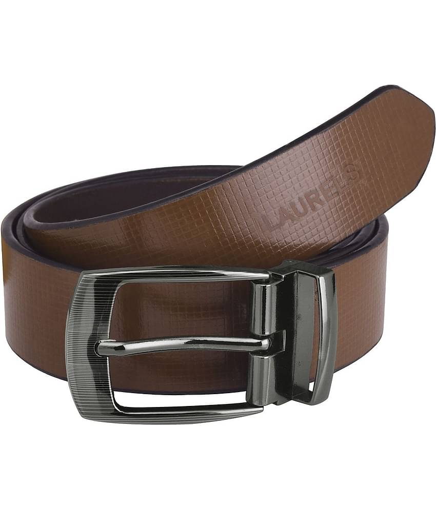 Laurels Brown Leather Formal Belt - Pack of 1