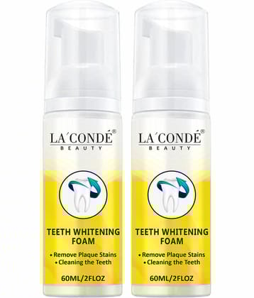 LA' CONDE' Teeth Whitening Foam To Fights Cavity | Germs Breath Freshener 120 mL