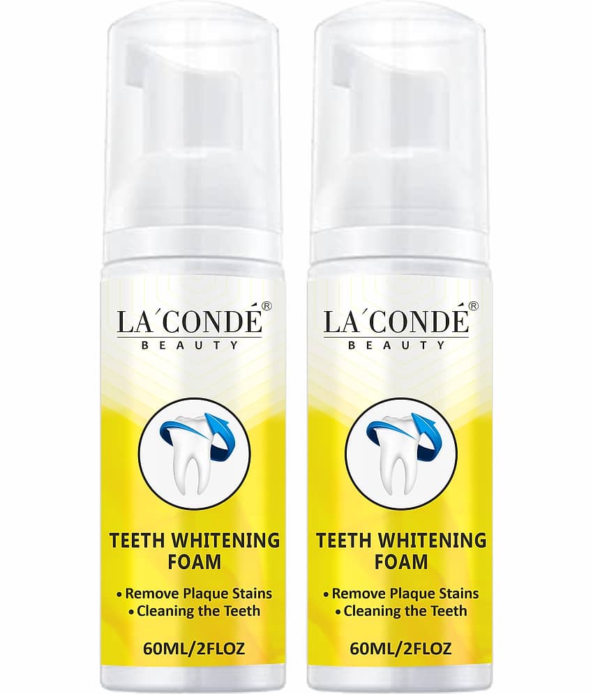 LA' CONDE' Teeth Whitening Foam To Fights Cavity | Germs Breath Freshener 120 mL
