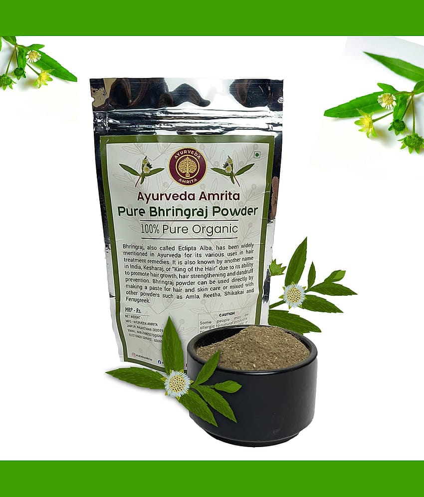 Ayurveda Amrita Pure & Natural Bhringraj Powder Hair Scalp Treatment 200 g