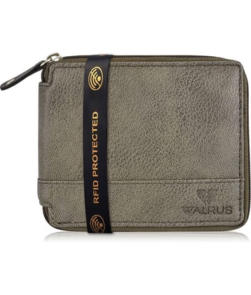 Walrus Faux Leather Gray Casual Regular Wallet