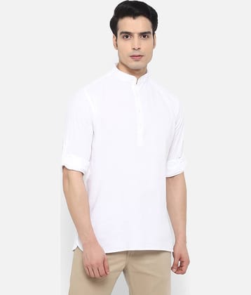 Springberry - 100% Cotton Slim Fit White Men's Casual Shirt ( Pack of 1 )