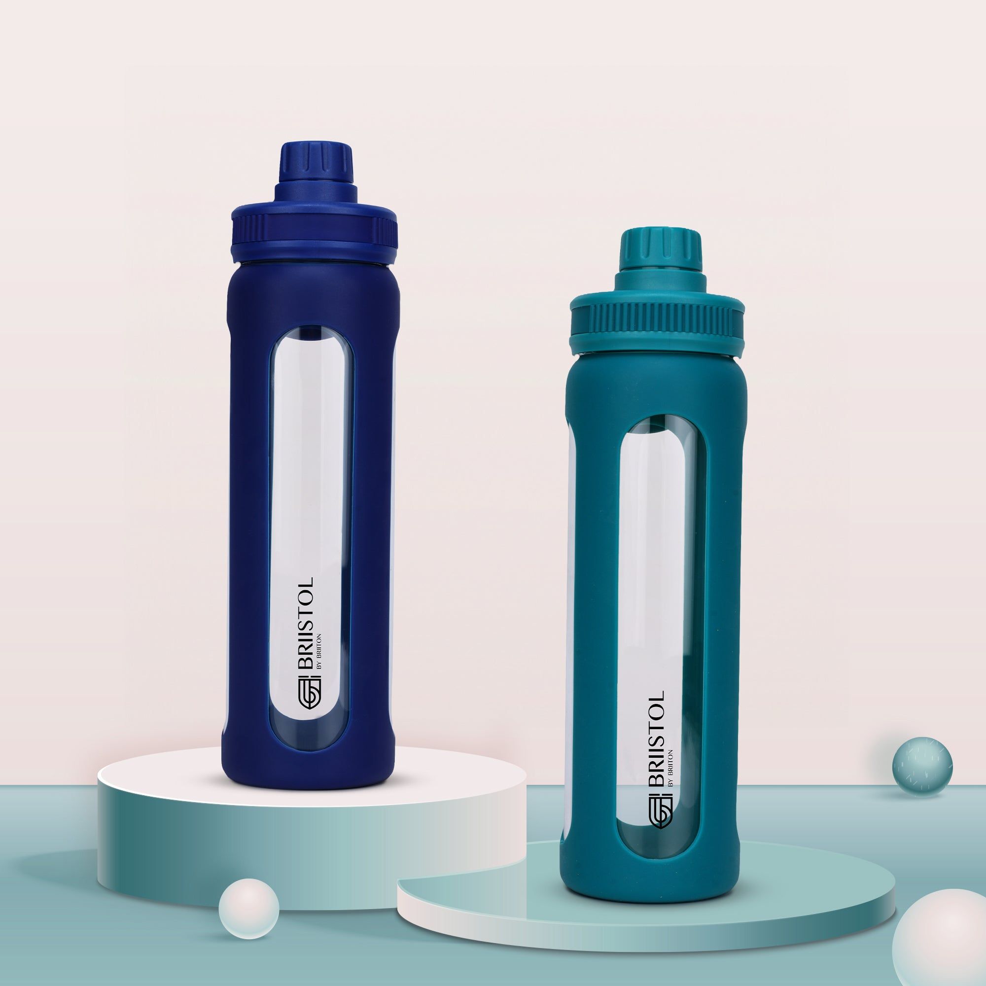 Terra | BGL 1028 | Set of 2 | 750 ml-Blue & Green
