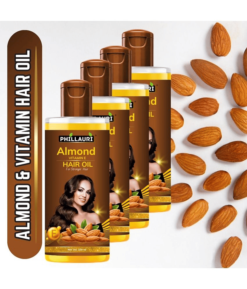 Phillauri Hair Growth Almond Oil 400 ml ( Pack of 4 )