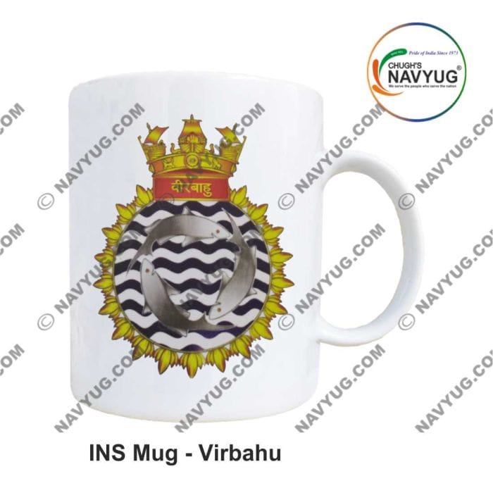 ArmyNavyAir INS Virbahu Mug (350ml) | Premium Ceramic Crest Print | Defence Memorabilia