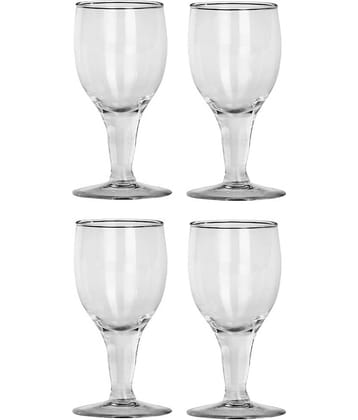 Afast Wine  Glasses Set,  180 ML - (Pack Of 4)