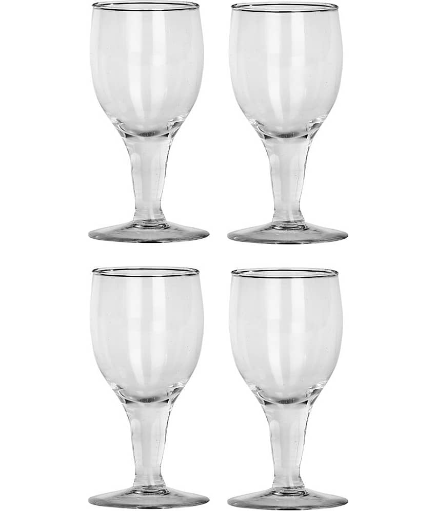 Afast Wine  Glasses Set,  180 ML - (Pack Of 4)