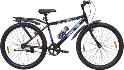 HERO Next 26 T (inch) Mountain Cycle (Single Speed, Black, Blue, Rigid)