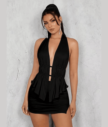 Traquila Women's Polyester Tube Top ( Black )