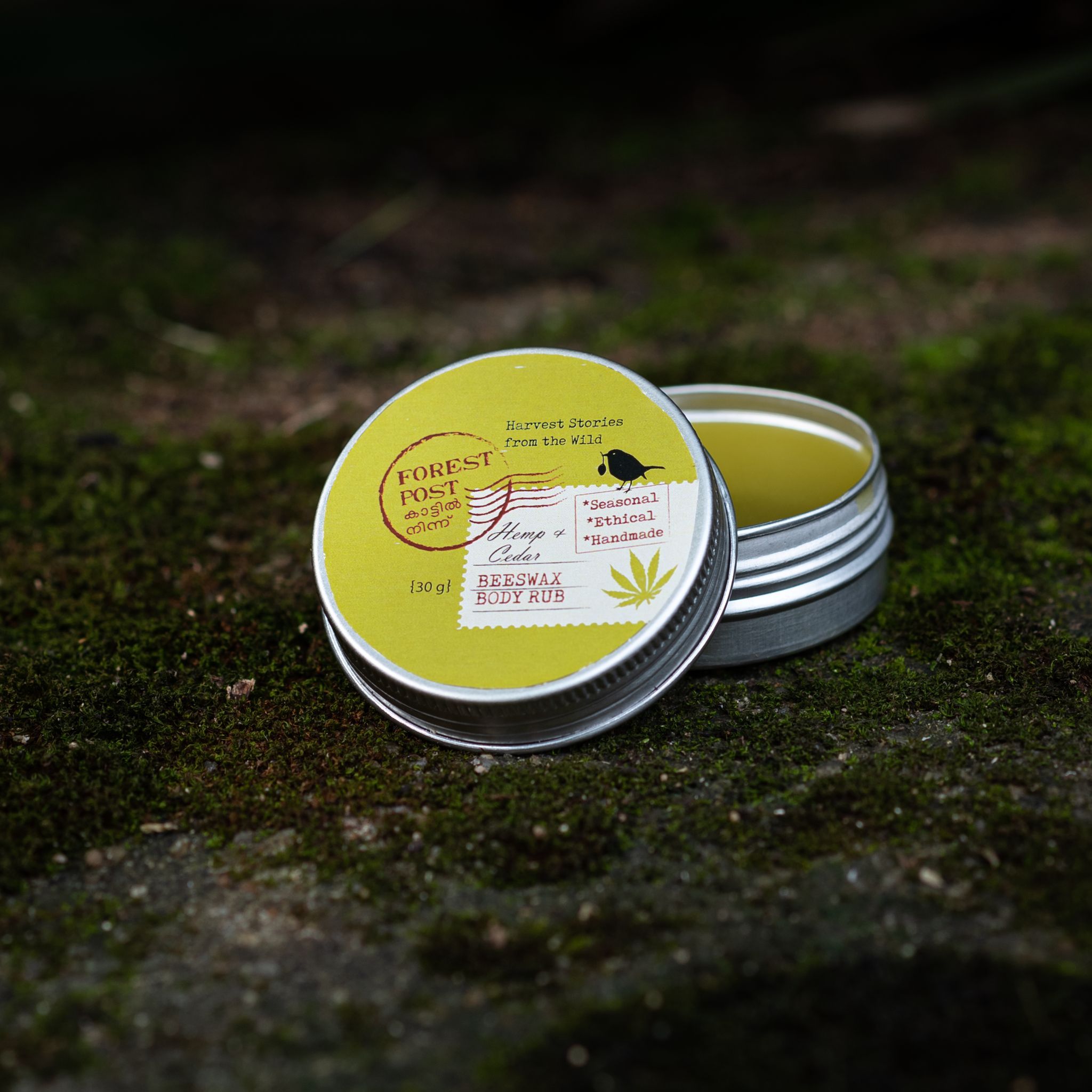 Beeswax Cedar Hemp Body Rub (30 Gram) (1TOROTHTN03197)