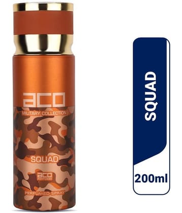 aco perfumes - Squad Deodorant, Long Lasting Fragrance Perfume Body Spray for Men 200 ml ( Pack of 1 )