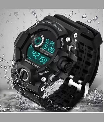 Trex Black Silicon Digital Men's Watch