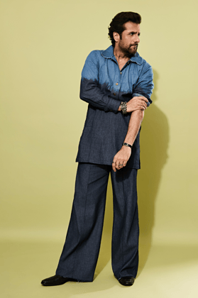 BEJOY DENIM KURTA SET-XS