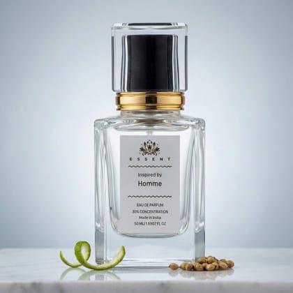 Essent Perfumes Pour Homme Eau de Parfum (EDP) – Classic Citrus Woody Long Lasting Perfume – Men’s Fragrance