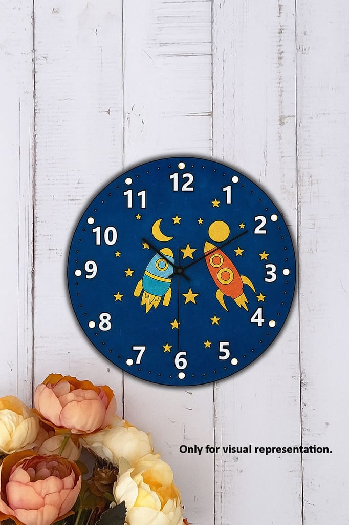 Dbeautify's DIY MDF Space Rocket Wall Clock