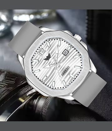 Abrexo Light Grey Silicon Analog Men's Watch