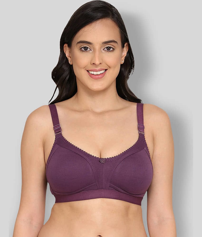 Elina Cotton Non Padded Women's T-Shirt Bra ( Brown )
