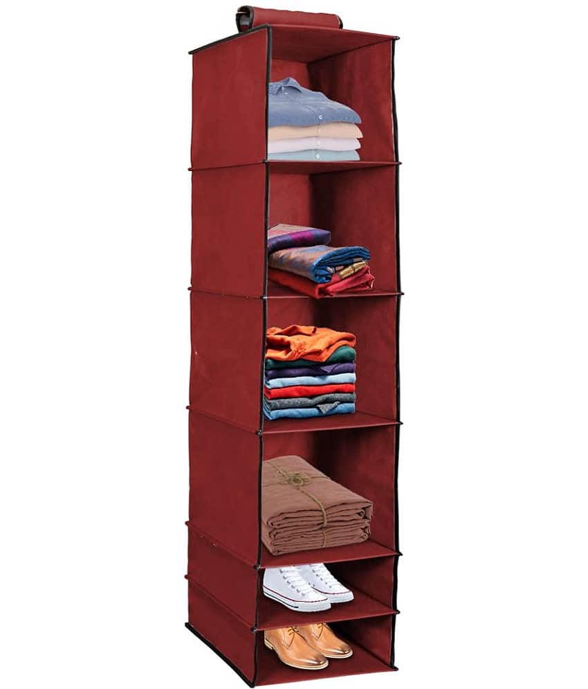 PrettyKrafts Door Hanging Maroon - Pack of 1