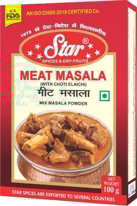 Star Spices Meat Masala,100 gm - Pack of 4