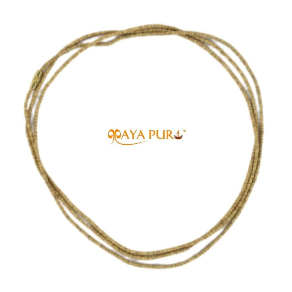 MAYAPURI Natural Basil Wood Original Tulsi Mala (48 inch, Brown) Small Beads (Pack of 1) - Pooja Needs | Buy online on ZillyBuy