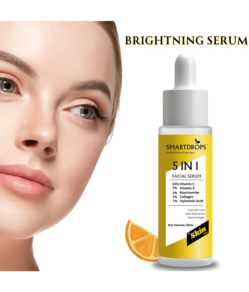 Smartdrops Face Serum Vitamin C Daily Care For All Skin Type ( Pack of 1 )