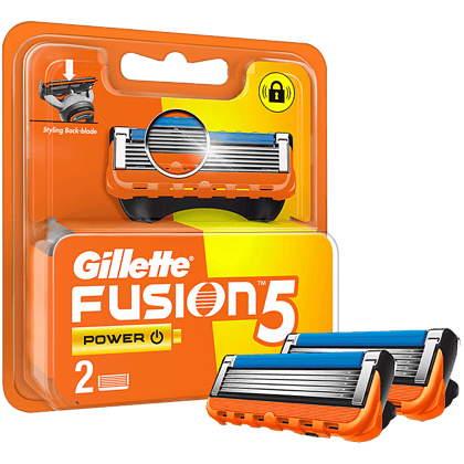 Gillette Fusion5 Razor with Replacement Cartridges, Pack of 2