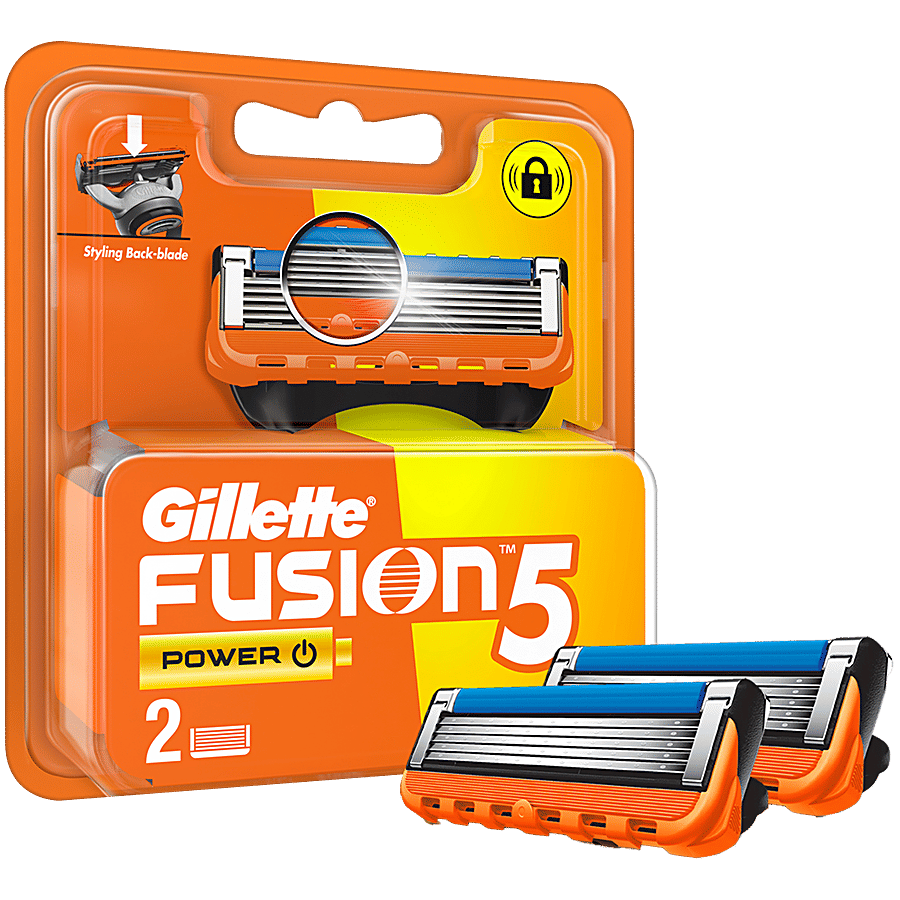 Gillette Fusion5 Razor with Replacement Cartridges, Pack of 2