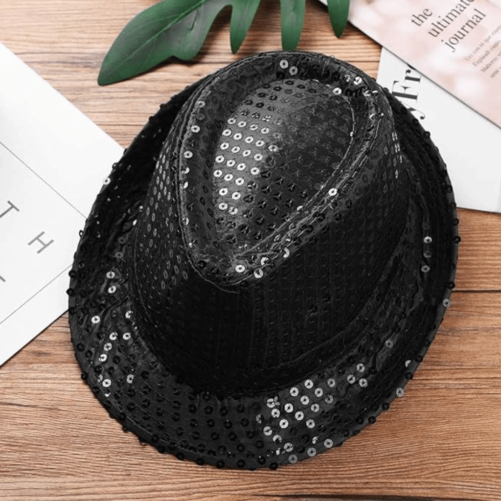 Black Sequin Hat