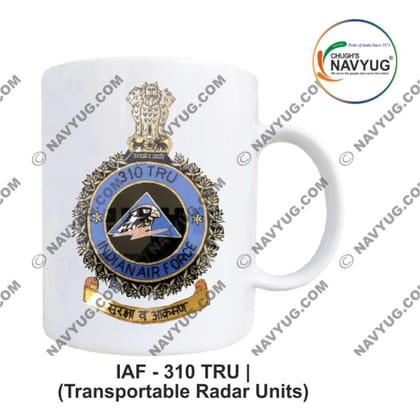 Chugh's Navyug IAF 310 TRU Mug (1 unit) | Premium Ceramic Defence Souvenir | Daily Use