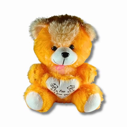 Saadhya Toys Orange Teddy Bear with Heart – 42 cm Premium Soft Plush Teddy for Kids, Romantic Gifting &amp; Home Décor | “For You, I Love You” Teddy Bear