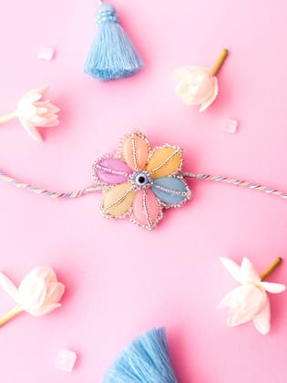 Cowrie Shell Kids Rakhi