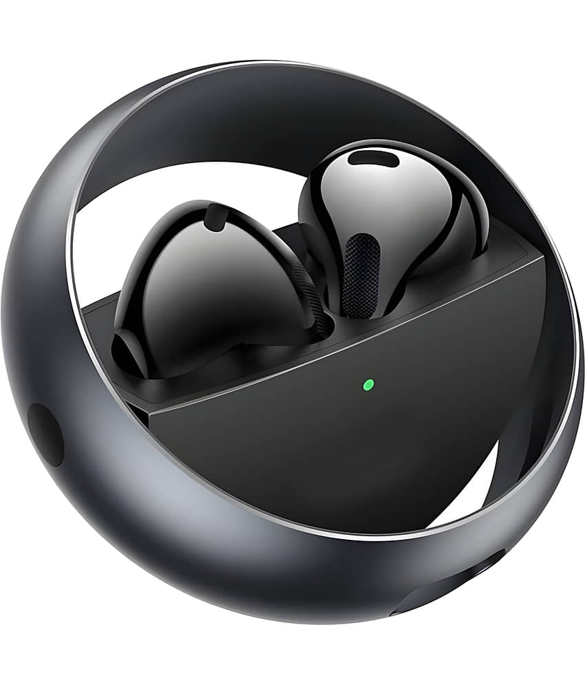 VEhop Air Flip Bluetooth True Wireless (TWS) In Ear 30 Hours Playback Fast charging,Low Latency IPX4(Splash & Sweat Proof) Black