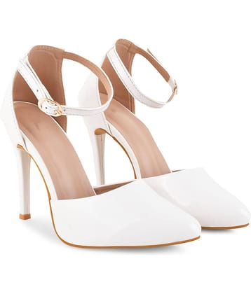 JM Looks White Women's Sandal Heels