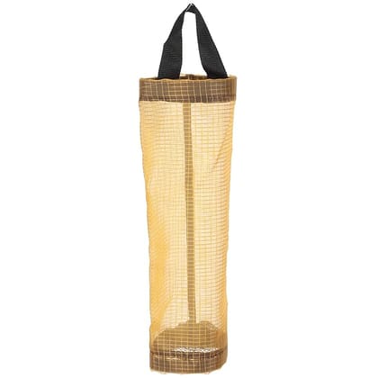 Grocery Bag Holder Hanging Bottom Outlet Reusable Garbage Bag Storage Bag Yellow
