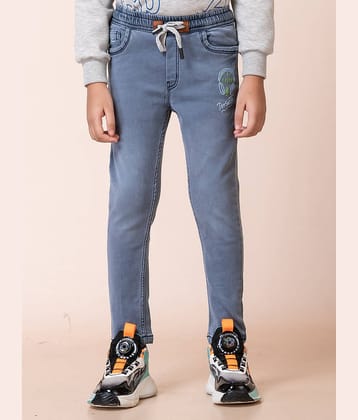 Aflash Pack of 1 Boys Cotton Blend Jeans ( Gray )