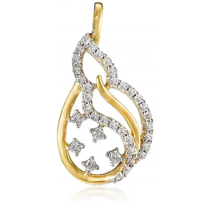 Senco Gold 18K Yellow Gold Alpana Diamond Pendant (Gold Weight -  1.15 g / 0.22 Ct / HI-SI)