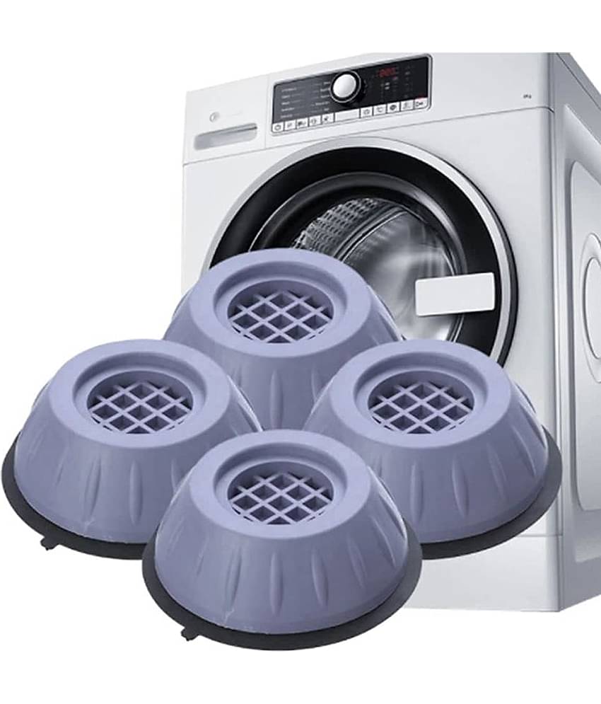 Plastic Washing Machine Stand / Anti Vibration Pads / Washer Foot Pads / Dryer Heightening Pads,Grey (4U)