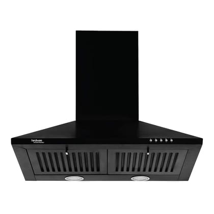 Hindware Smart Appliances, Marvia 60 cm Chimney, 1000 CMH, Pyramid, Push Button, Efficient Dual LED Lamps and Double Baffle Filter, 5 Yrs Warranty on Motor & 2 Yrs on Product (Black)