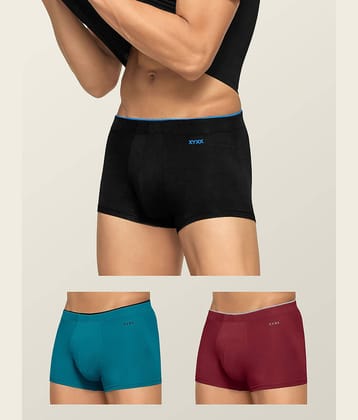 XYXX Pack of 3 Modal Trunks For Men's ( Multicolor )