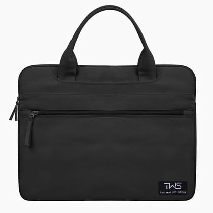 The Wallet Store EcoCarry Canvas Laptop Bag - Black - 13 Inch