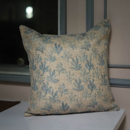 Blue Petals Cushion Covers-16x16 inch