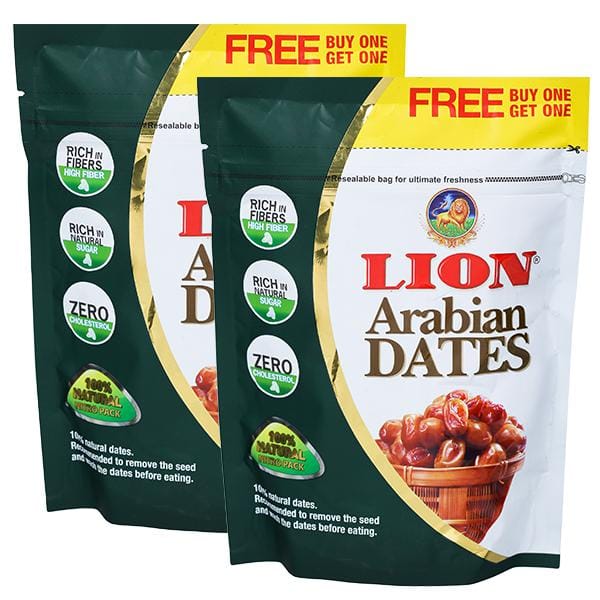 Lion Dates Arabian, 250 gm (Buy 1 Get 1 Free)