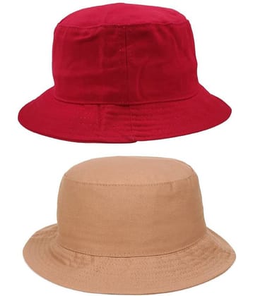 Zacharias - Multi Color Cotton Men's Hat ( Pack of 2 )