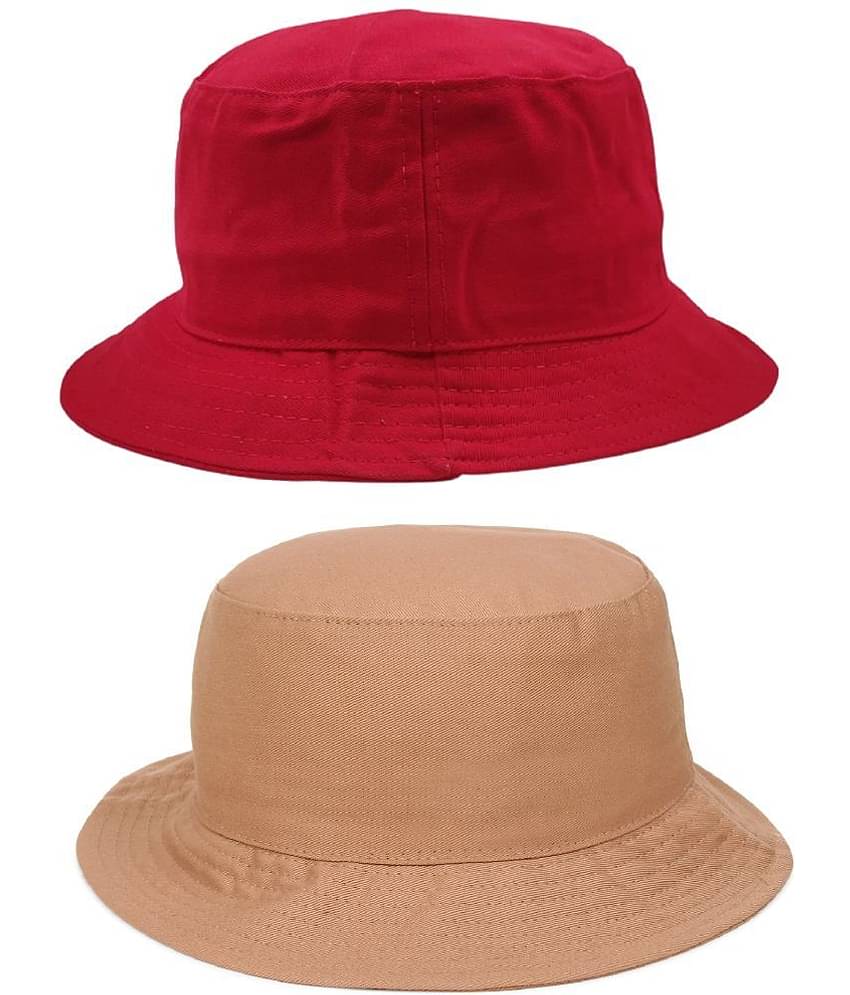 Zacharias - Multi Color Cotton Men's Hat ( Pack of 2 )